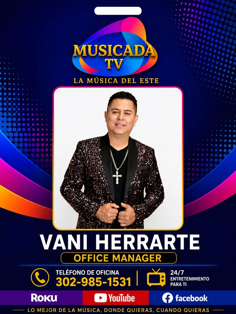 Vani Herrarte, Office Manager de Musicada TV